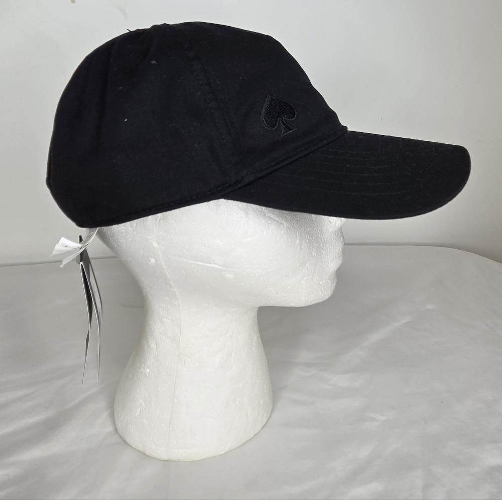 NWT Kate Spade OS Black Cotton Cap - Picture 3 of 10